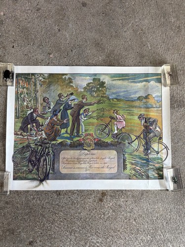Ancienne affiche diplôme - affiche,