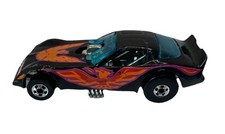 1977 Hot Wheels Pontiac Firebird Funny Car Dragster Black w/ Orange Blackwalls