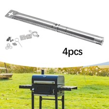 Lot de 4 tubes de brûleur en acier inoxydable pour barbecue à gaz, pièces
