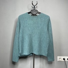 Pull vintage en alpaga tricoté vert Peruvian Connection pour femme - taille L