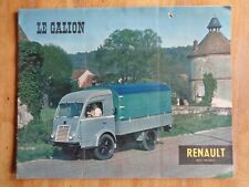 LE GALLION RENAULT CAMION FOURGON CATALOGUE PROSPECTUS DEPLIANT ORIGINAL