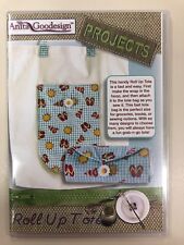 Anita Goodesign Projects Embroidered Roll Up Tote Cards PROJ65