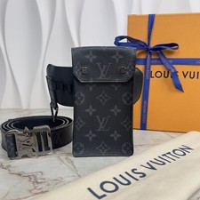 Louis Vuitton Utility Weist Belt Ceinture Monogram Eclipse Bag BC4109 35 mm