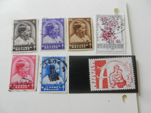 Lot timbres belges - lot, de