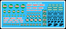 Decalcomanie Decals CASTROL RACING 1/43 1/32 1/24 Car Water slide gasoline decal