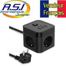 Cube Multiprise 3 Prises + 3