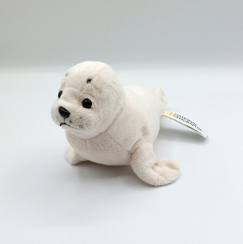 Peluche doudou phoque - , blanc