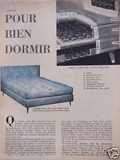 ADVERTISEMENT 1958 TRÉCA MATTRESS AND BOX SPRING RITZ FOR GOOD SLEEP - ADVERTISING