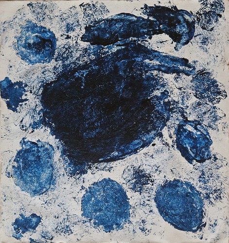 Tableau abstrait monochrome