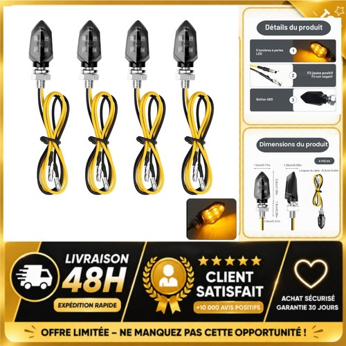 Clignotant moto led 12v - 4x,
