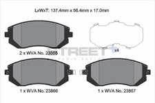 Plaquettes de frein SUBARU