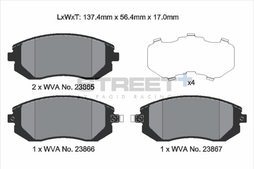 Plaquettes frein subaru - plaquettes,