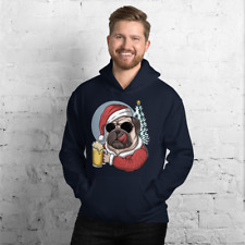 Unisex Funny Pug Dog with Beer