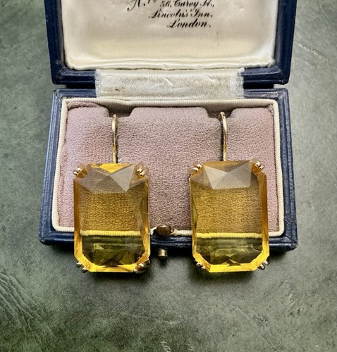 Belle citrine plaqué or - citrine,,