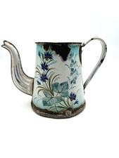 Enameled Coffee Maker Floral Decor - 637007