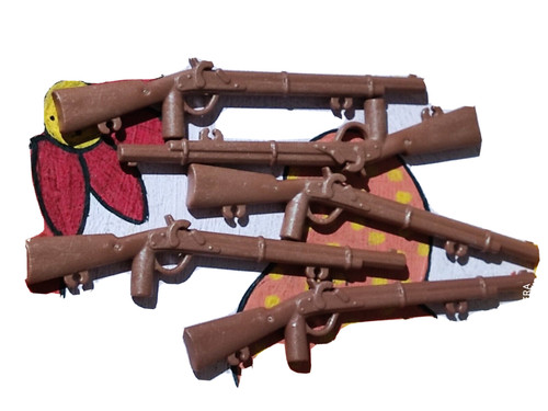 Playmobil fusils accroche - x5,