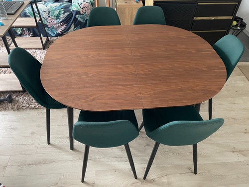 Table chaises salle - 6, à