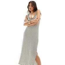 Textured Black White Stripe