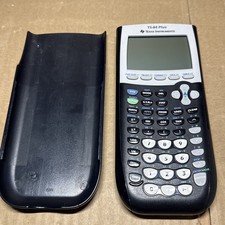 Texas Instruments TI-84 Plus Graphing Calculator W/ Cover Tested - Read Below