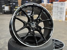 Used 19x8.5 RAYS G025 (4 Wheel) 5x112 fit BMW Mercedes Audi VW Black