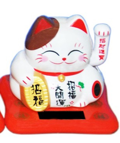Chat solaire maneki neko - solaire,