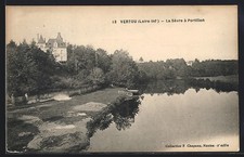 Old postcard Vertou, La Sèvre in Portillon 