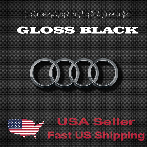 Black rings rear - black,