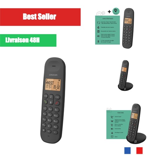 Téléphone sans fil logicom - fil,