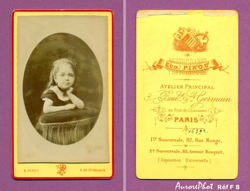 Cdv pirou paris fillette - :,