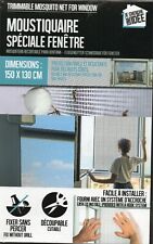 MOUSTIQUAIRE SPECIALE  FENETRE ;COULEUR:BLANC; DANS SA BOITE.