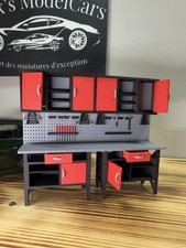 Diorama 1/18 - Workshop Tool Cabinet - Red/Grey/Black 1/18 - 3D Creation »