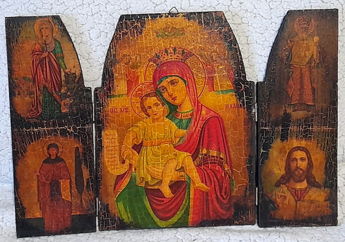 Très beau triptyque religieux