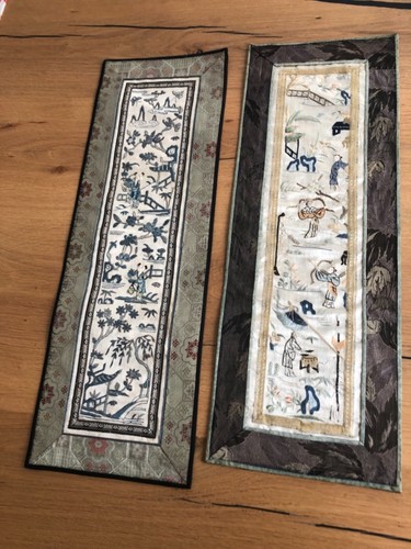 Deux broderies chinoises - deux,