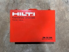 Rare Vintage Hilti TM-7S VSR Variable Speed Hammer Drill Metal Carrying Case—USA