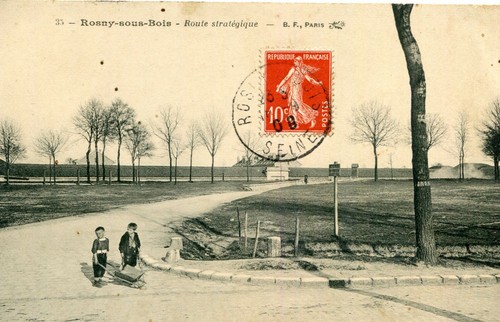 Carte rosny sous bois - la, route