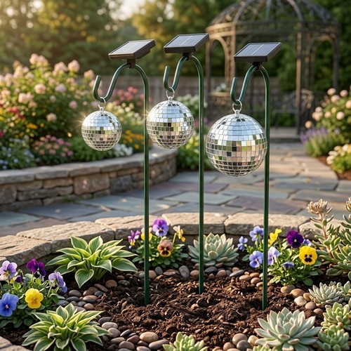 Piquet solaire boule disco