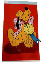 Studios Disney - Gouache originale, pour illustration de Pluto récompensé !