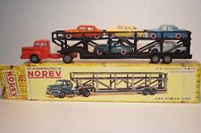 ANCIEN NOREV FRANCE 1960 = UNIC SEMI REMORQUE PORTE VOITURES N°34 B = HO #1/86 .