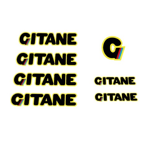 Decals bicycle gitane - de,