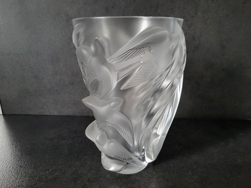 Vase cristal lalique france - vase,