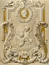 Trompe-l'oeil flowers people cupid Tile Mural Bathroom Backsplash Marble Ceramic