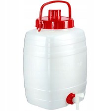 Bidon d'eau KADAX, tonneau à boisson en plastique, 10 L, blanc
