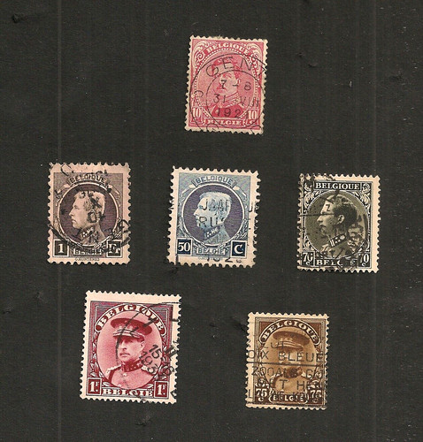 Lot timbres belgique roi - 5,