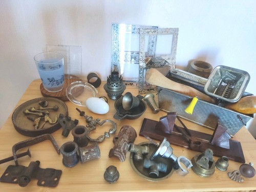 Lot brocante objets anciens - lot,
