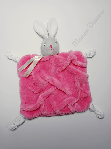 Doudou plat carré lapin - doudou,