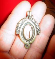 Antique Bronze Key Hole Door Drawer Office Secretary Showcase Chest Box