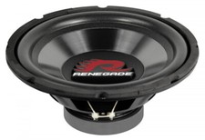 Renegade RXW104 10 " 25cm Subwoofer Basse Haut-Parleur Châssis pour Boîtier Auto