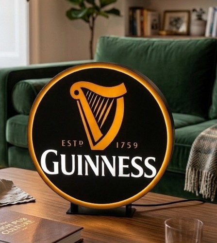 Guinness enseigne lumineuse