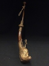 Vintage Curved Tibetan Copper/Brass Buddhist Trumpet/Horn