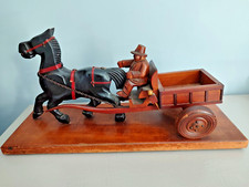 Grande Sculpture Bois Paysan